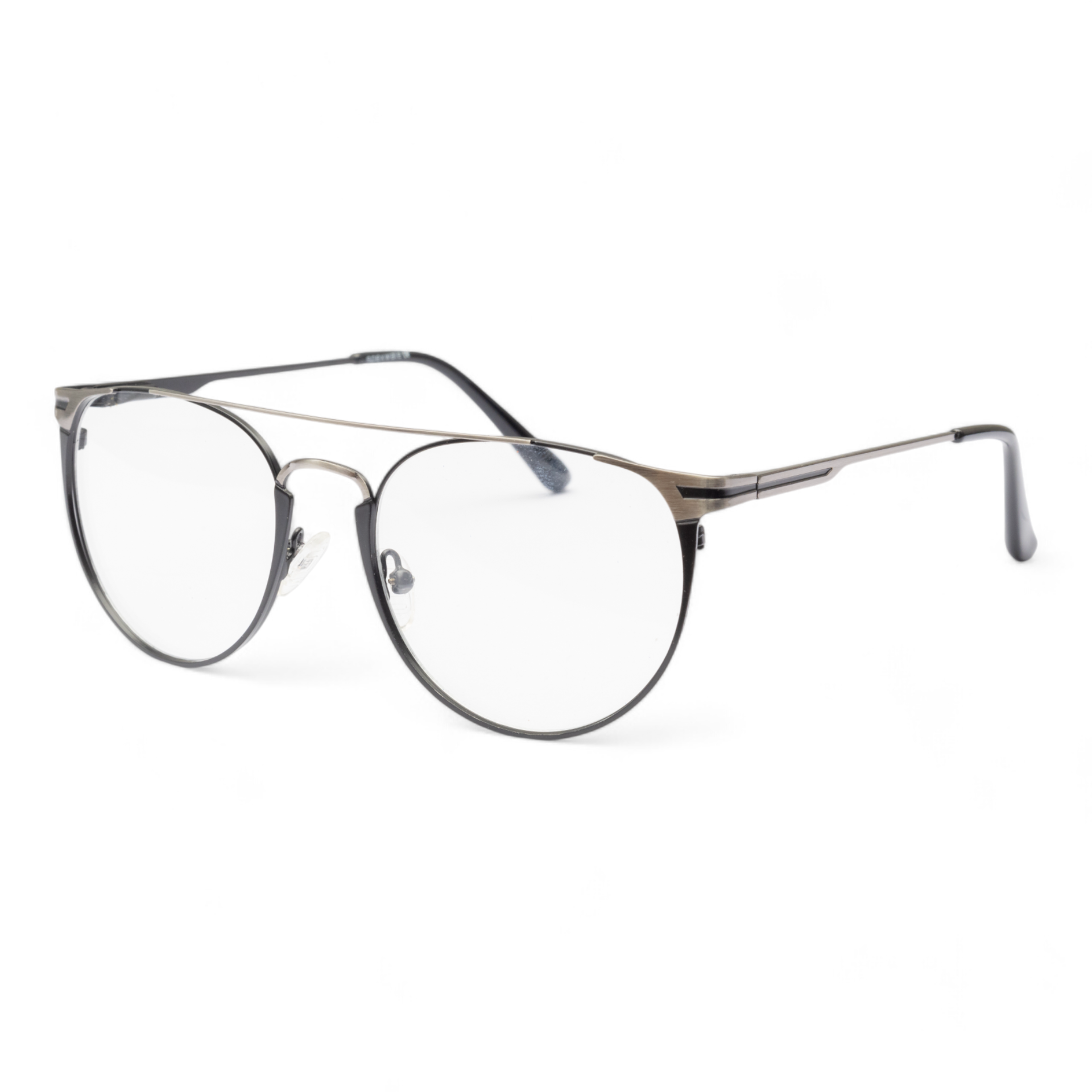 Spexwale Half-Round Browline Full-Rim Eyeglasses for Men Women (21704)