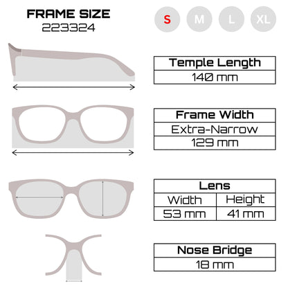 Spexwale Sqaure Half-Rim Eyeglasses for Men & Women (223324)