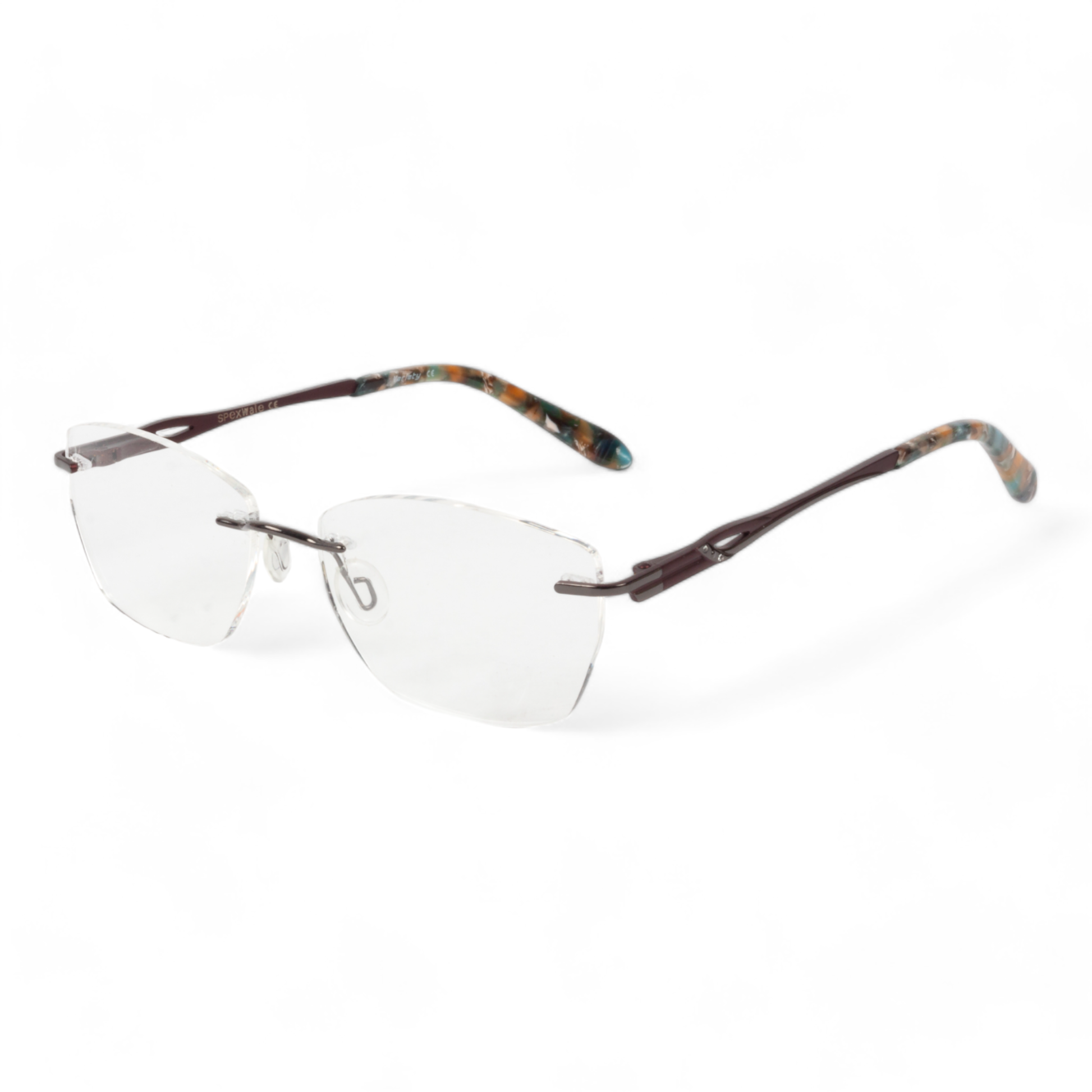 Spexwale Oval Rimless Eyeglasses for Women (224125)