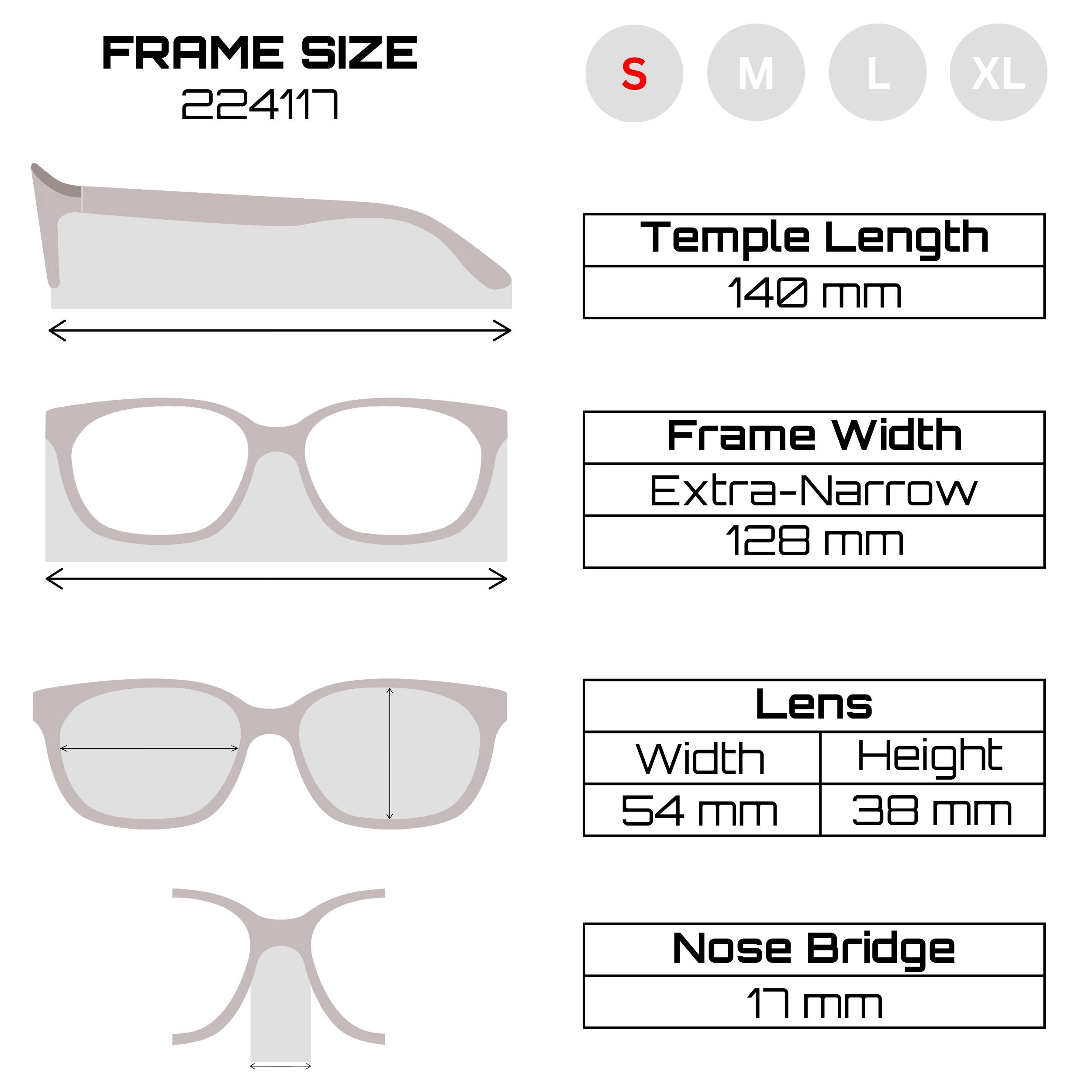 Shop eyeglass frames by size online