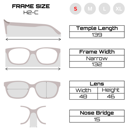 Spexwale Wayfarer Full-Rim Eyeglasses for Men & Women (H2C)