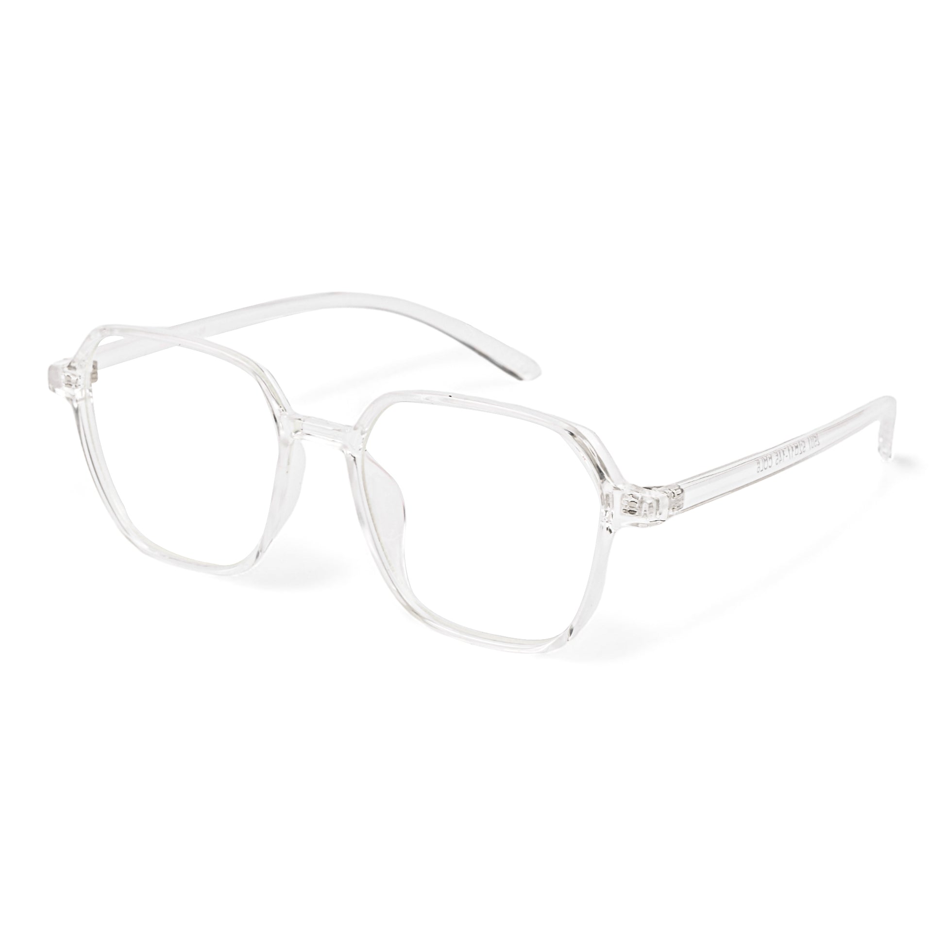 Spexwale Geometric Full Rim Transparent Eyeglasses for Men Women (2507)